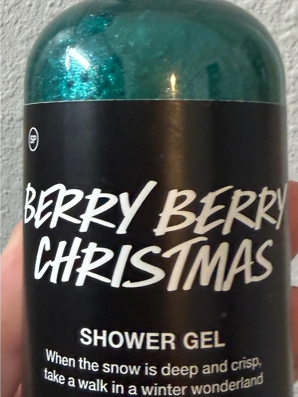 Lush Berry Berry Christmas Shower Gel - Teal Shimmer
